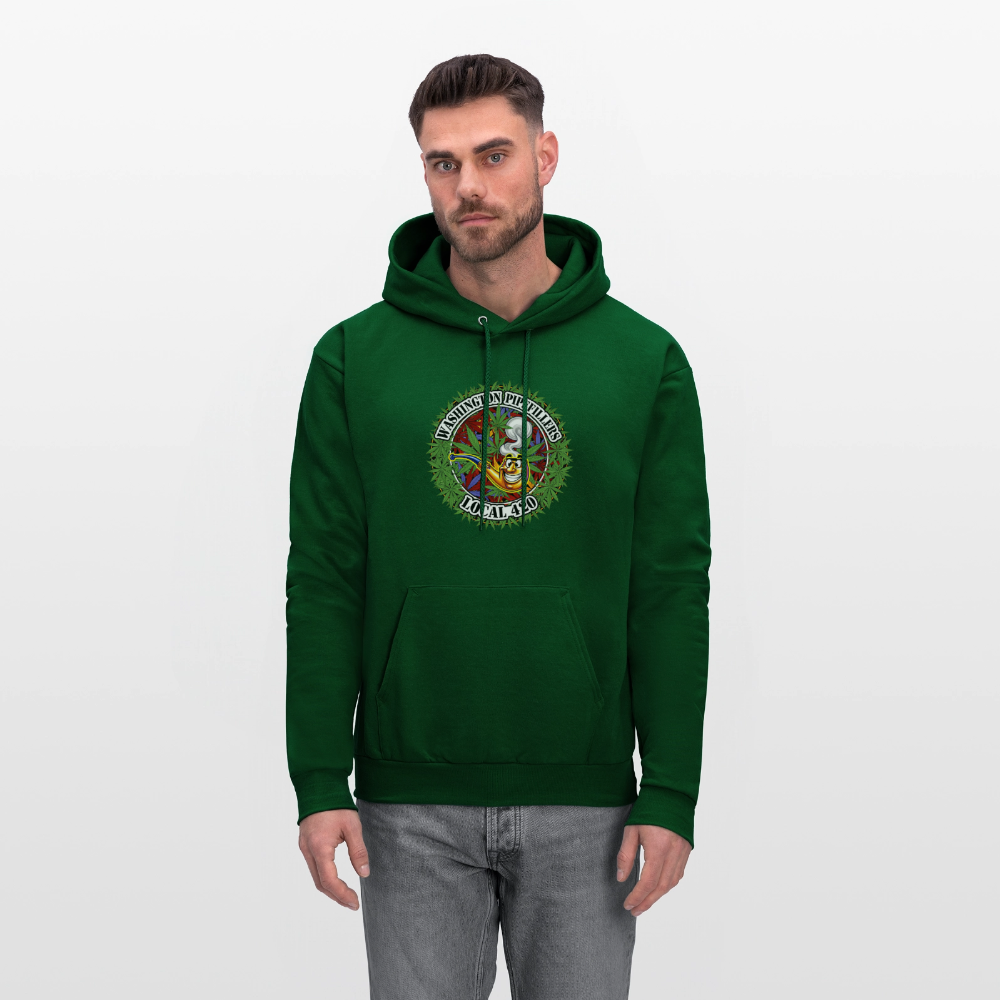 WASHINGTON PIPEFILLERS LOCAL 420 Men's Hoodie - forest green
