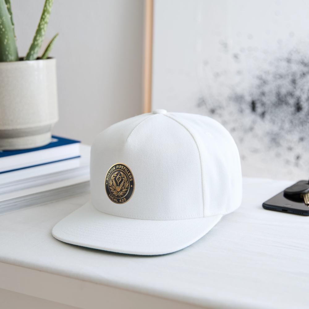 BOSTON PIPEFILLERS UNION LOCAL 420 Snapback Baseball Cap - white