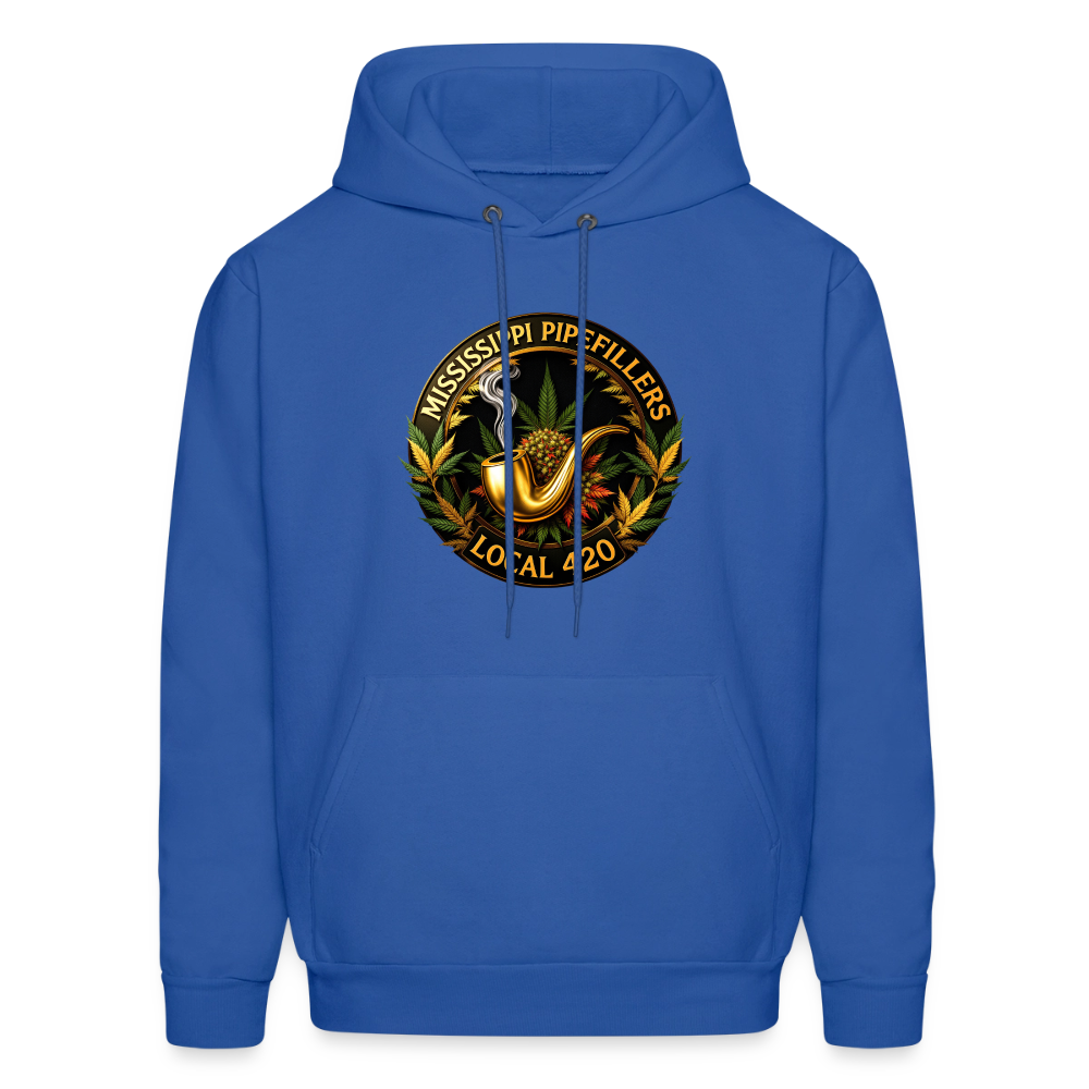 MISSISSIPPI PIPEFILLERS LOCAL 420 Men's Hoodie - royal blue