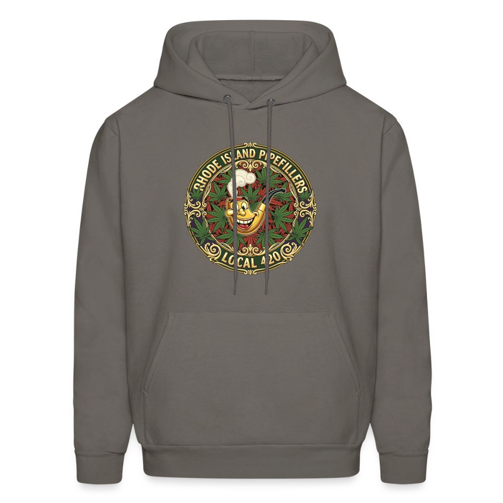 TEXAS PIPEFILLERS LOCAL 420 F/B DESIGN Men's Hoodie - asphalt gray