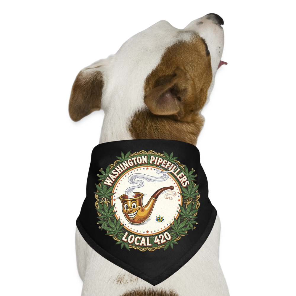 WASHINGTON PIPEFILLERS LOCAL 420 Union Dog Bandana - black
