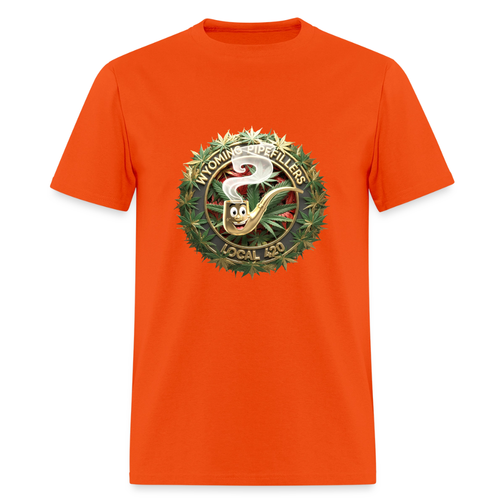 WYOMING PIPEFILLERS LOCAL 420 Men's T-Shirt - orange