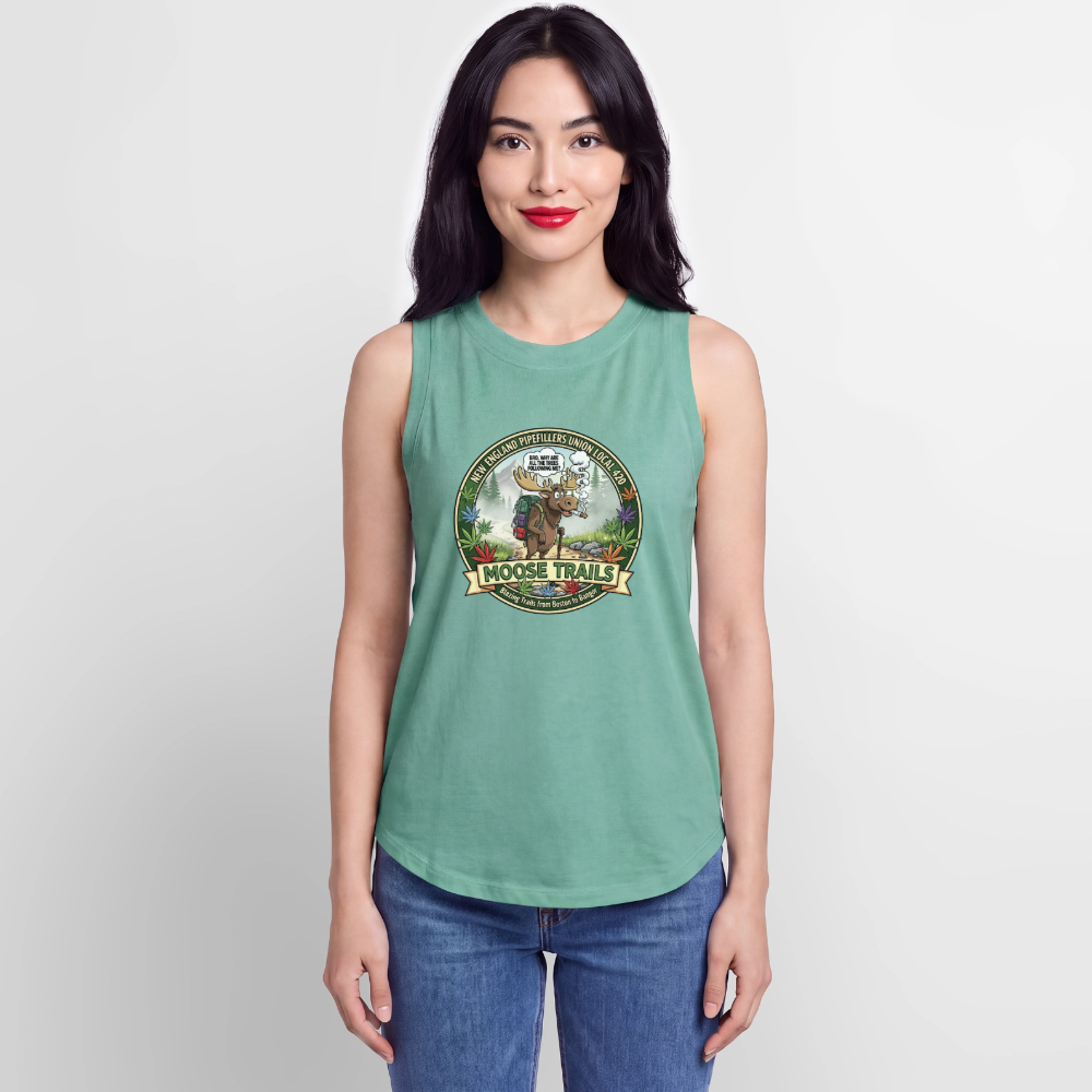 NEW ENGLAND PIPEFILLERS UNIONLOCAL 420 Women's Relaxed Tank Top - saltwater