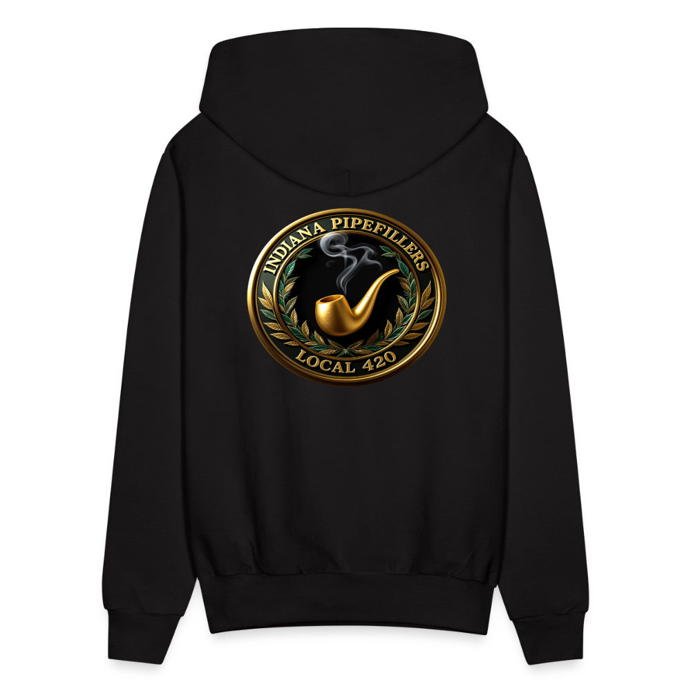 INDIANA PIPEFILLERS LOCAL 420 F/B DESIGN Men's Hoodie - black
