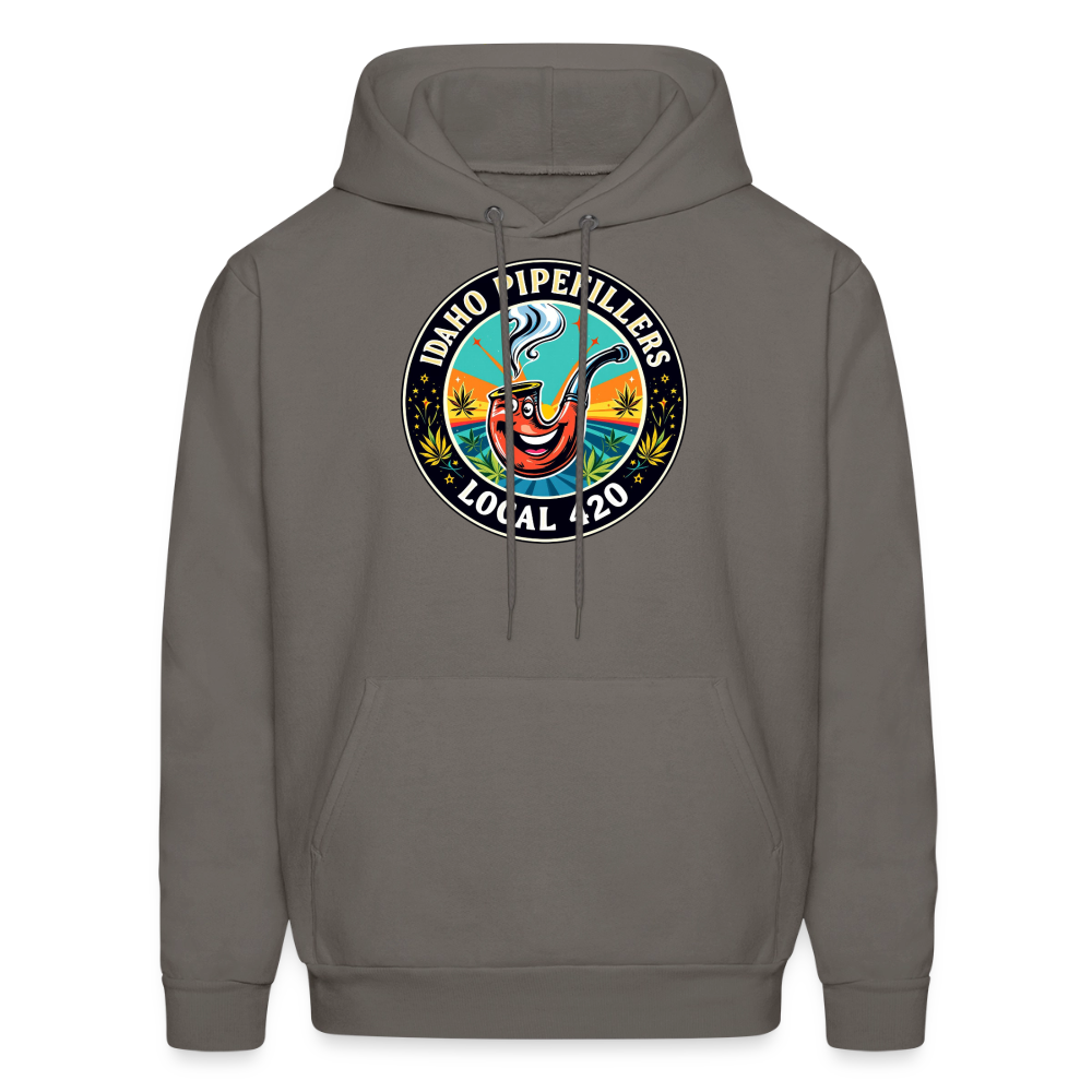 IDAHO PIPEFILLERS LOCAL 420 F/B DESIGN Men's Hoodie - asphalt gray