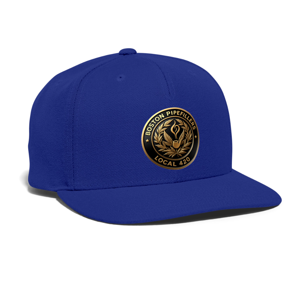 BOSTON PIPEFILLERS UNION LOCAL 420 Snapback Baseball Cap - royal blue