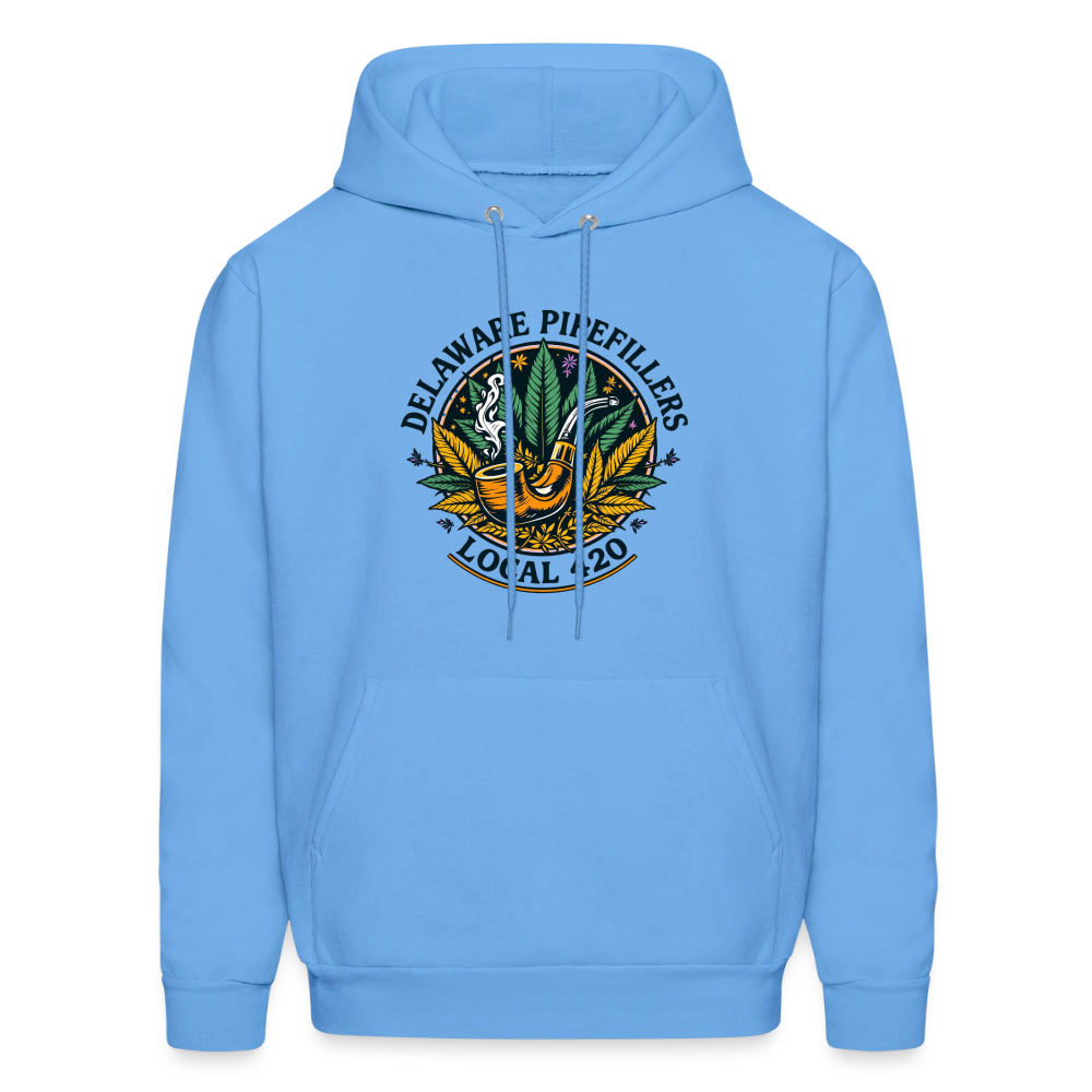 DELAWARE PIPEFILLERS LOCAL 420 Men's Hoodie - carolina blue