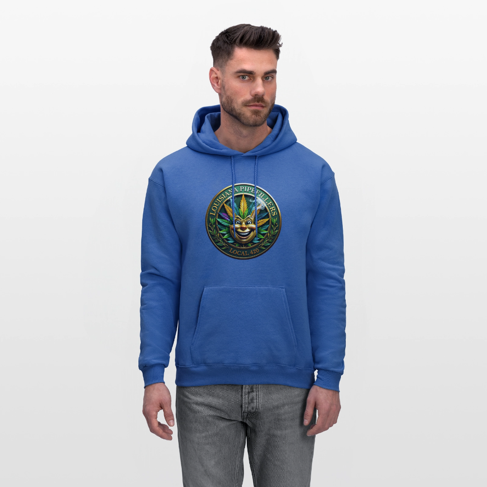 LOUISIANA PIPEFILLERS LOCAL 420 Men's Hoodie - royal blue