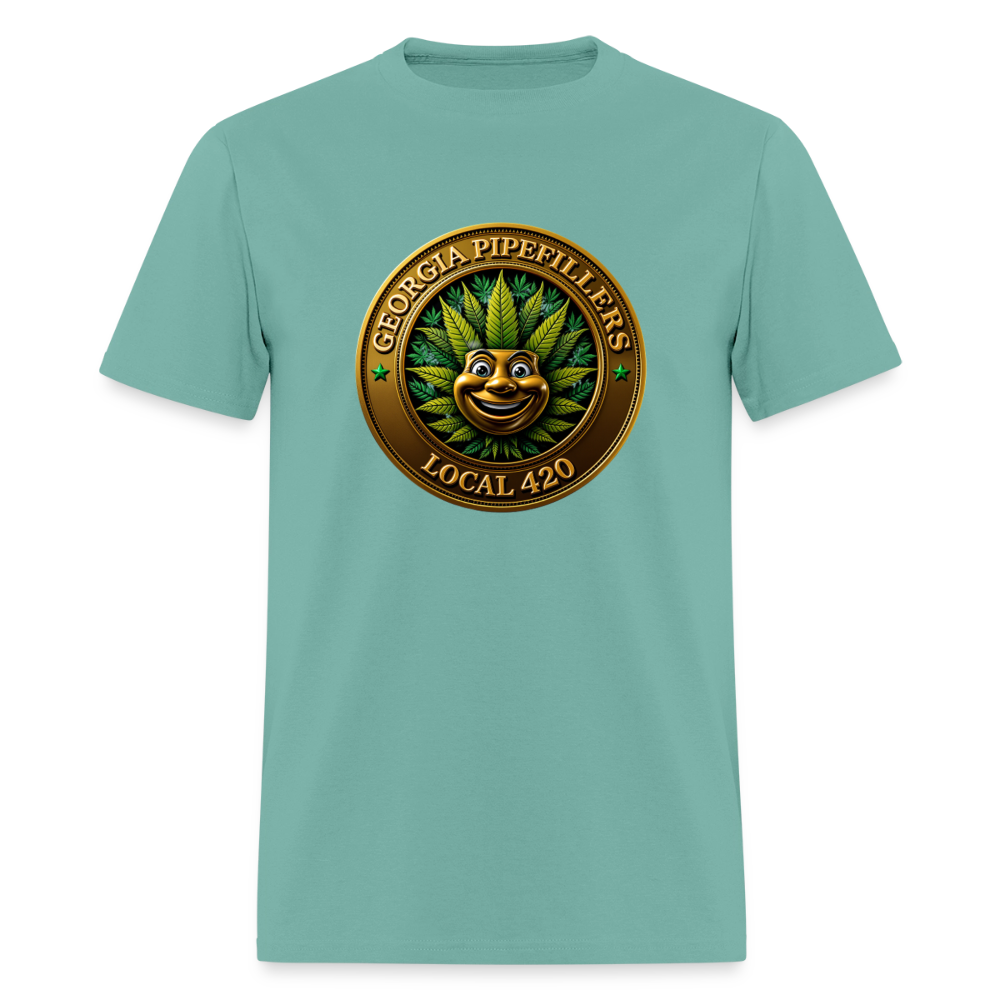 GEORGIA PIPEFILLERS LOCAL 420 Men's T-Shirt - aquatic