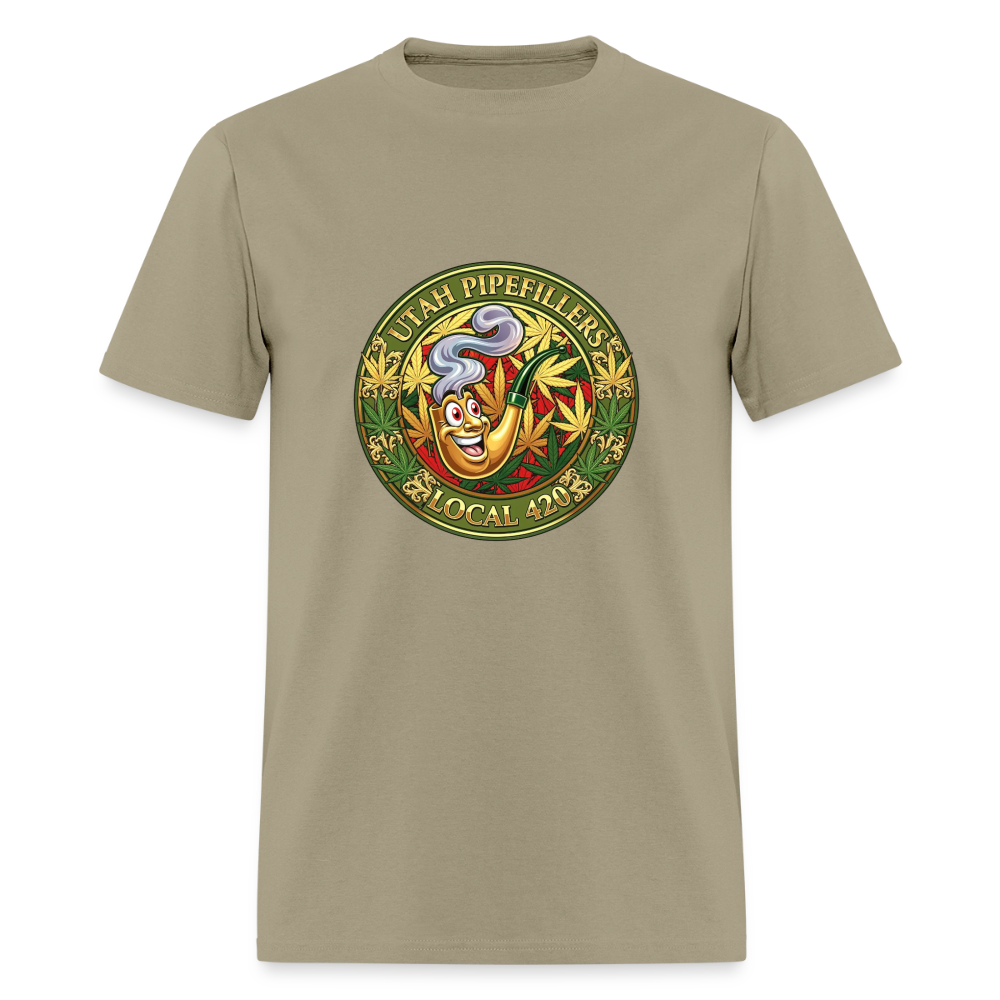 UTAH PIPEFILLERS LOCAL 420 Men's T-Shirt - khaki