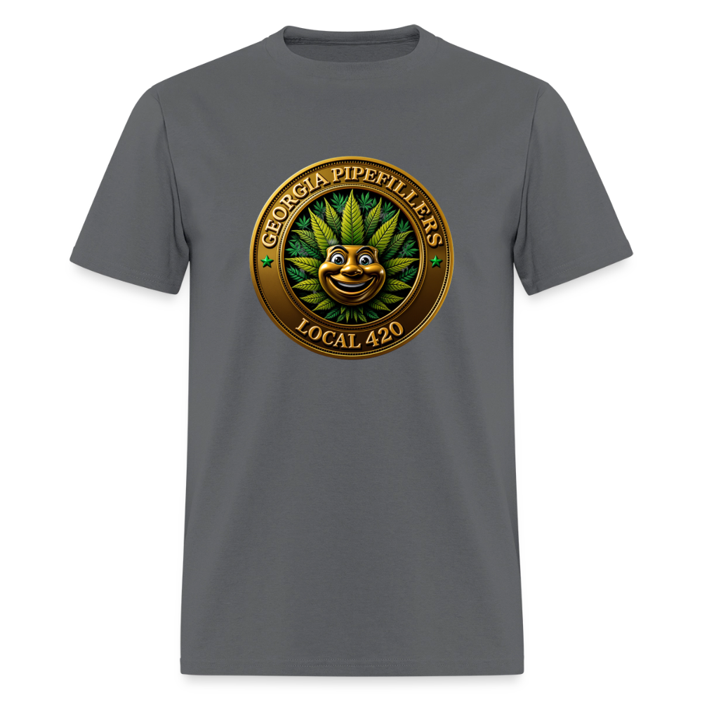 GEORGIA PIPEFILLERS LOCAL 420 Men's T-Shirt - charcoal