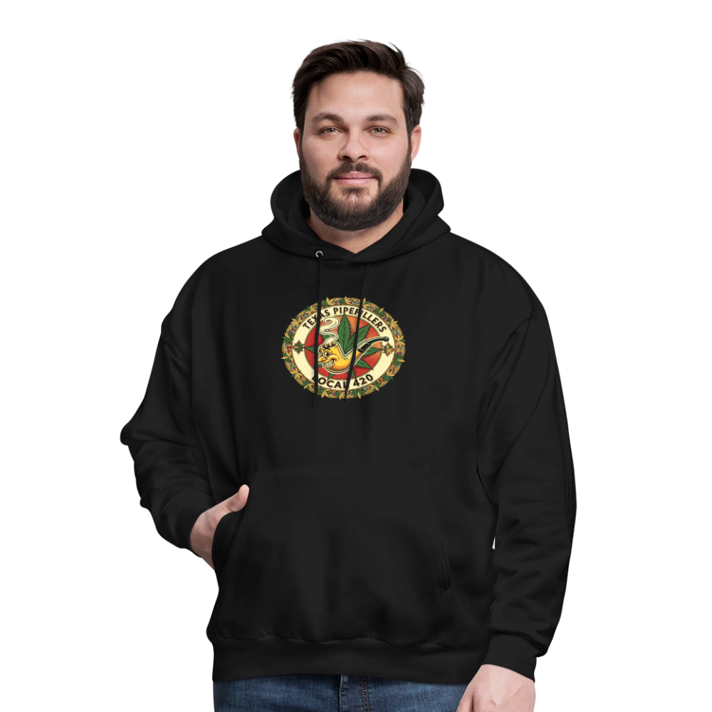 TEXAS PIPEFILLERS LOCAL 420 F/B DESIGN Men's Hoodie - black