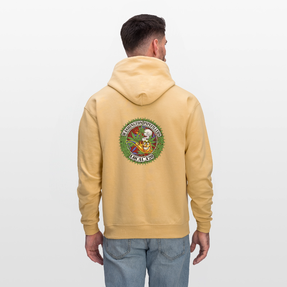 WASHINGTON PIPEFILLERS LOCAL 420 F/B DESIGN Men's Hoodie - light gold 