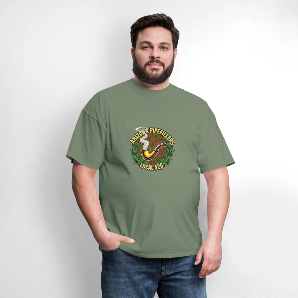 ARIZONA PIPEFILLERS LOCAL 420  F/B DESIGN Men's T-Shirt - military green