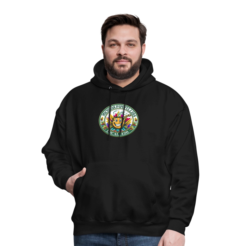 MICHIGAN PIPEFILLERS LOCAL 420 Men's Hoodie - black