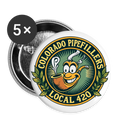 COLORADO PIPEFILLERS LOCAL 420 Union Buttons small 1'' (5-pack) 3 - white