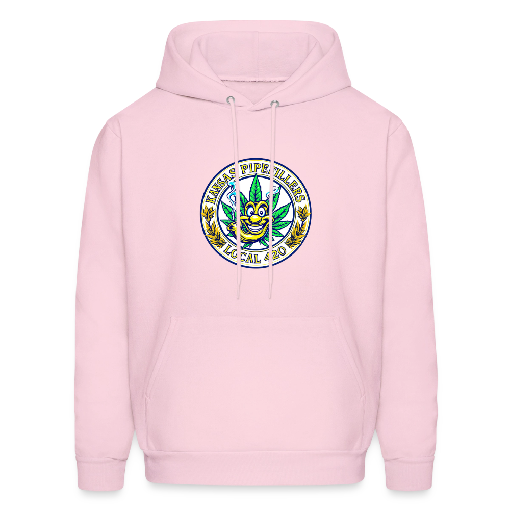 KANSAS PIPEFILLERS LOCAL 420 F/B DESIGNS Men's Hoodie - pale pink