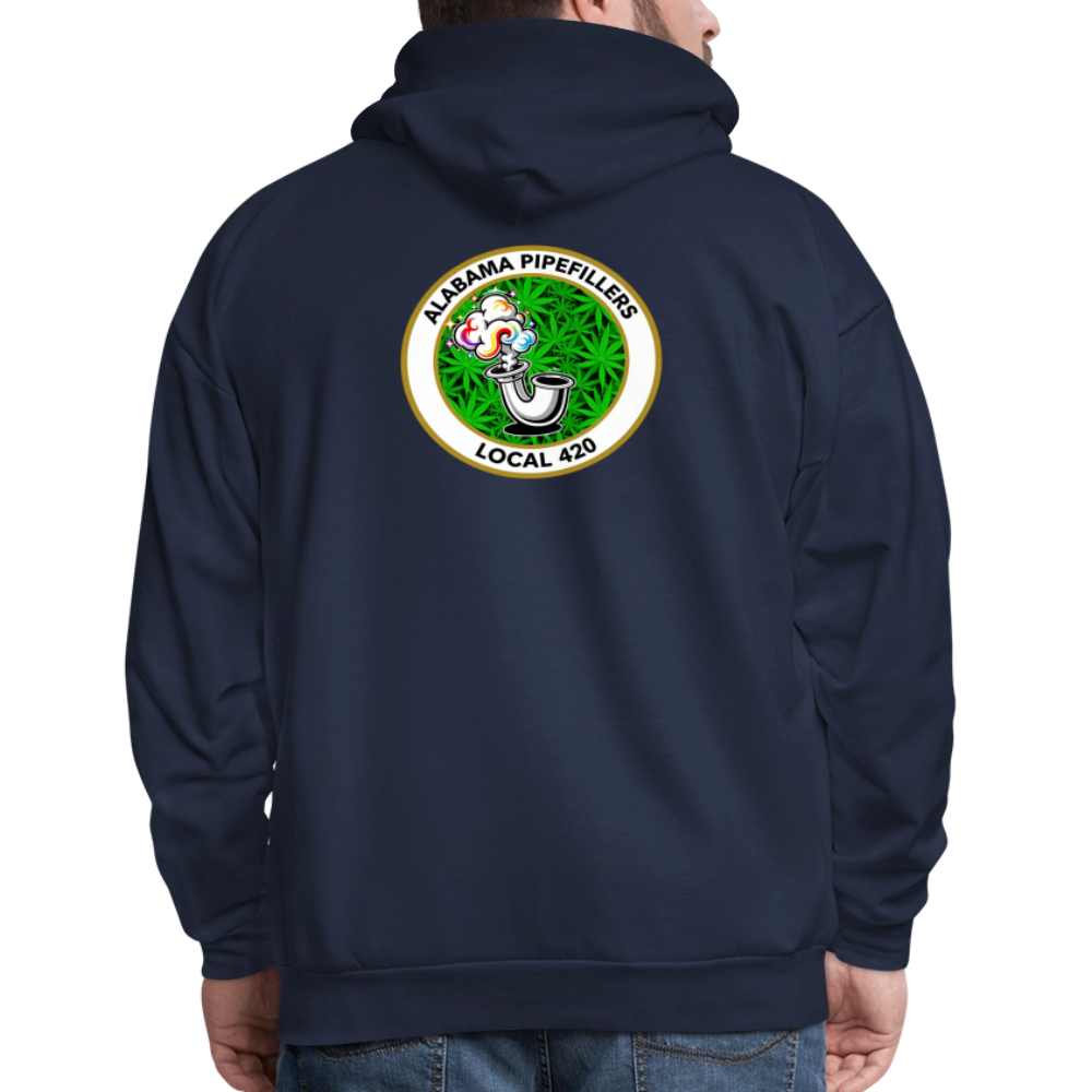 ALABAMA PIPEFILLERS LOCAL 420 F/B EM-BLEMS Men's Hoodie - navy