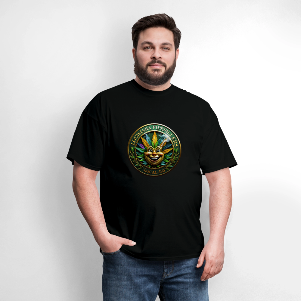 LOUISIANA PIPEFILLERS LOCAL 420 Men's T-Shirt - black