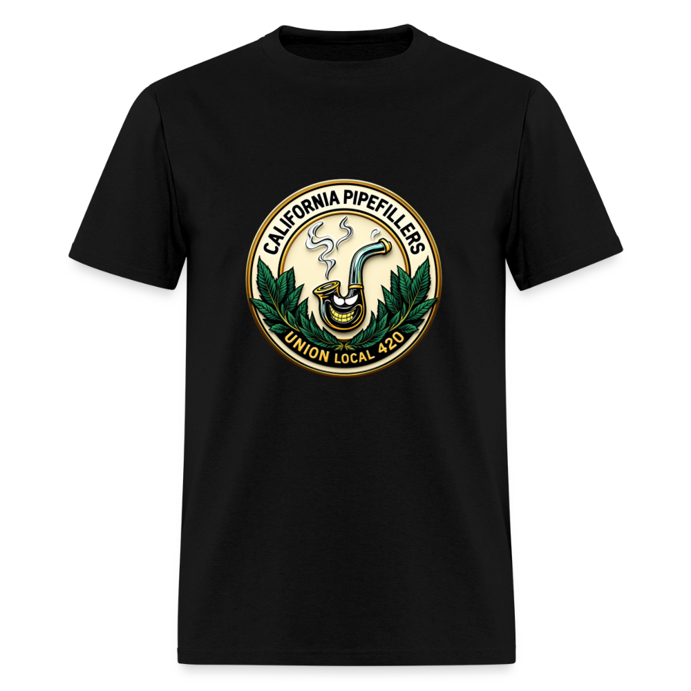 CALIFORNIA PIPEFILLERS UNION LOCAL 420 Men's T-Shirt - black