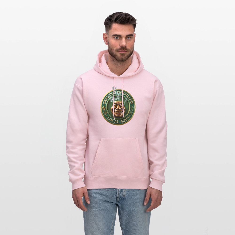 CONNECTICUT PIPEFILLERS LOCAL 420 F/B DESIGN Men's  Hoodie - pale pink