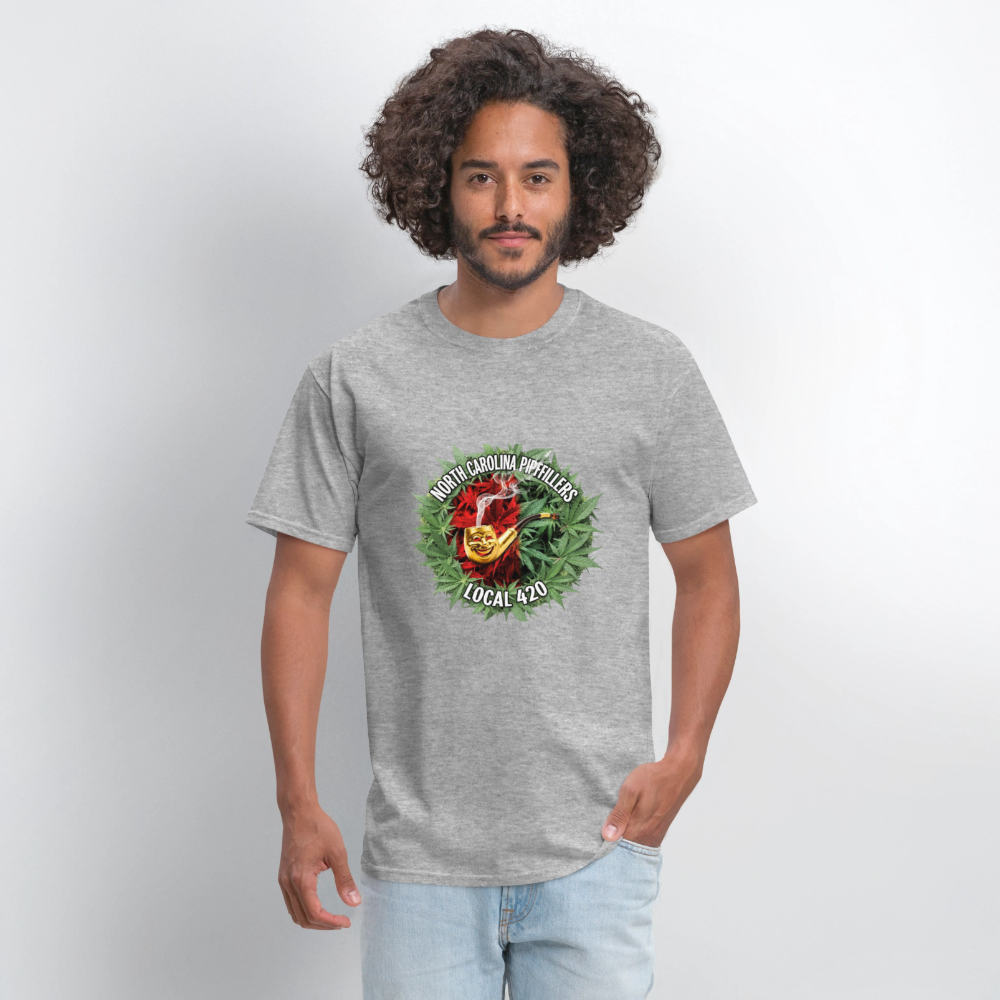 NORTH CAROLINA PIPEFILLERS LOCAL 420 Men's T-Shirt - heather gray