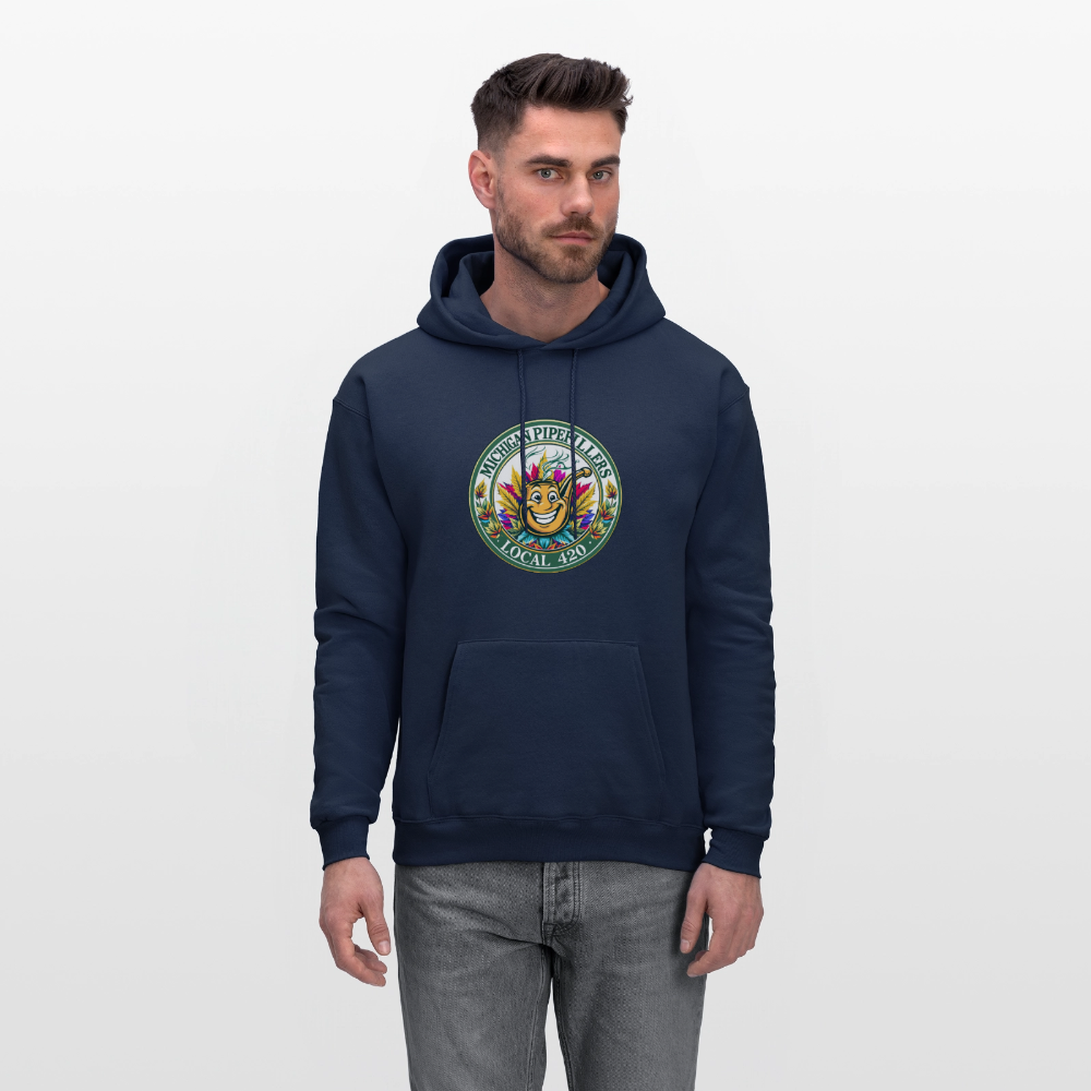 MICHIGAN PIPEFILLERS LOCAL 420 Men's Hoodie - navy