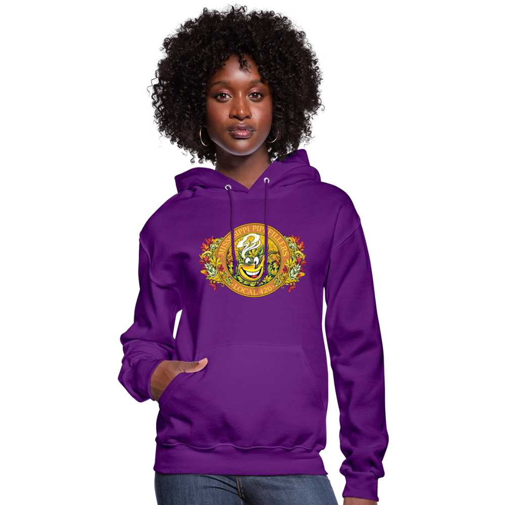 MISSISSIPPI PIPEFILLERS LOCAL 420 F/B DESIGNS Hoodie Women's Hoodie - purple
