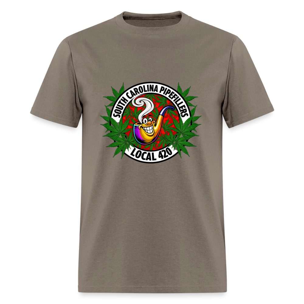 SOUTH CAROLINA PIPEFILLERS LOCAL 420 F/B DESIGN Men's T-Shirt - safari