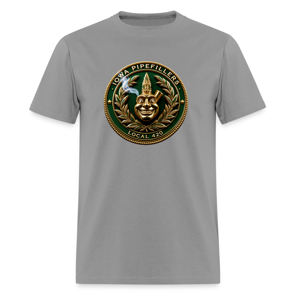 IOWA PIPEFILLERS LOCAL 420 F/B DESIGN Men's T-Shirt - rock