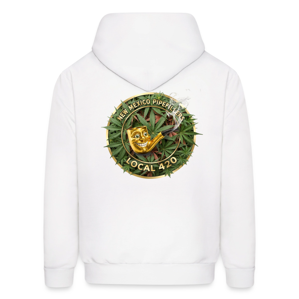 NEW MEXICO PIPEFILLERS LOCAL 420 Men's Hoodie - white