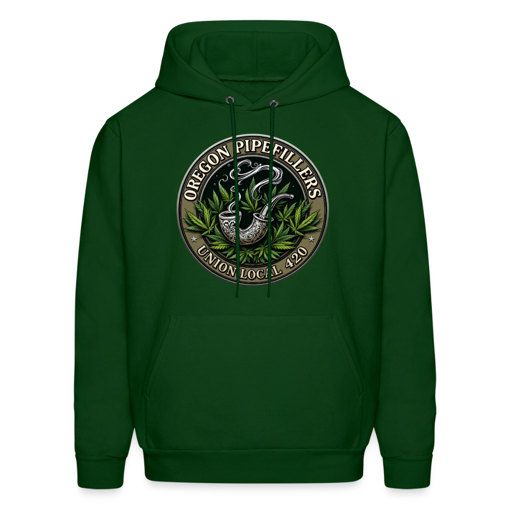 OREGON PIPEFILLERS LOCAL 420 Men's Hoodie - forest green