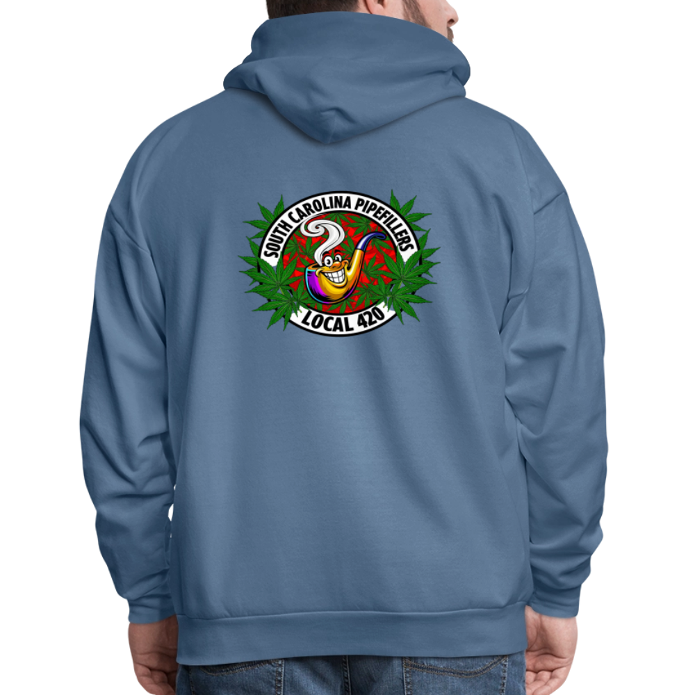 SOUTH CAROLINA PIPEFILLERS LOCAL 420 F/B DESIGN Men's Hoodie - denim blue