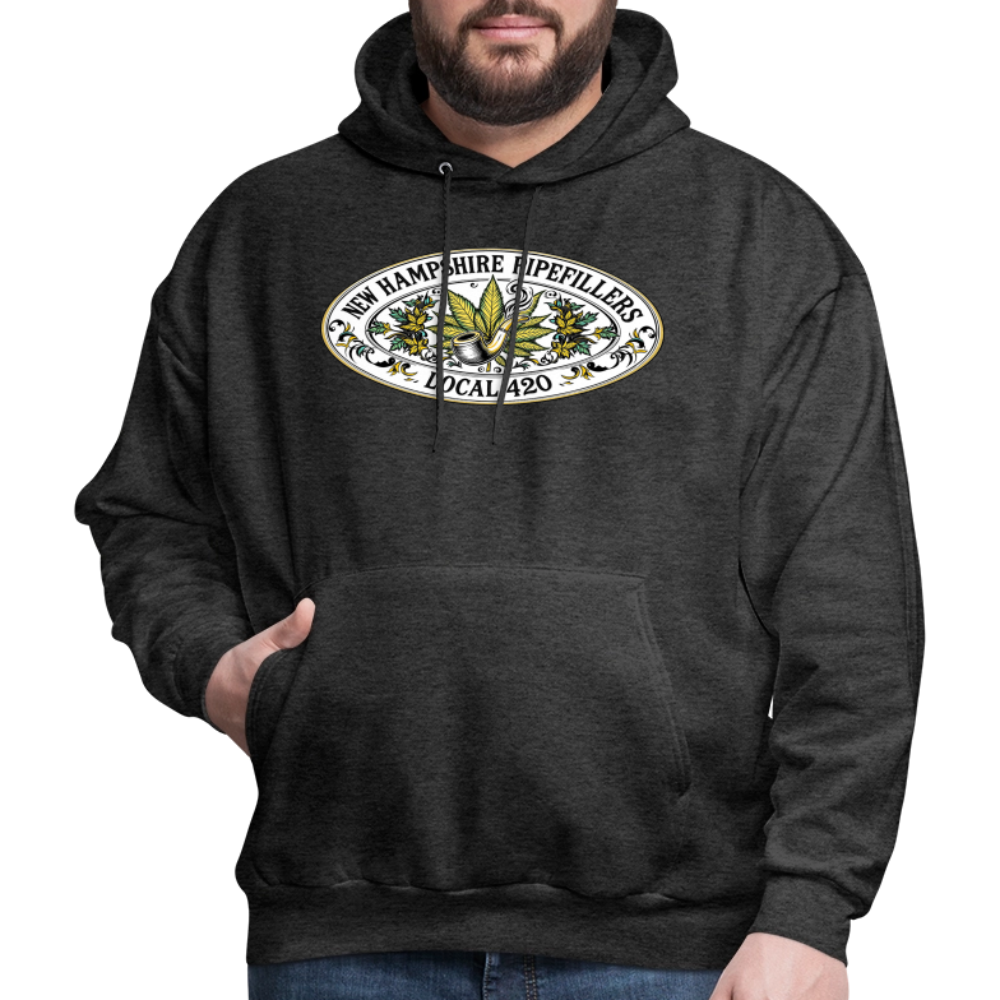 NEW HAMPSHIRE PIPEFILLERS LOCAL 420 Men's Hoodie - charcoal grey