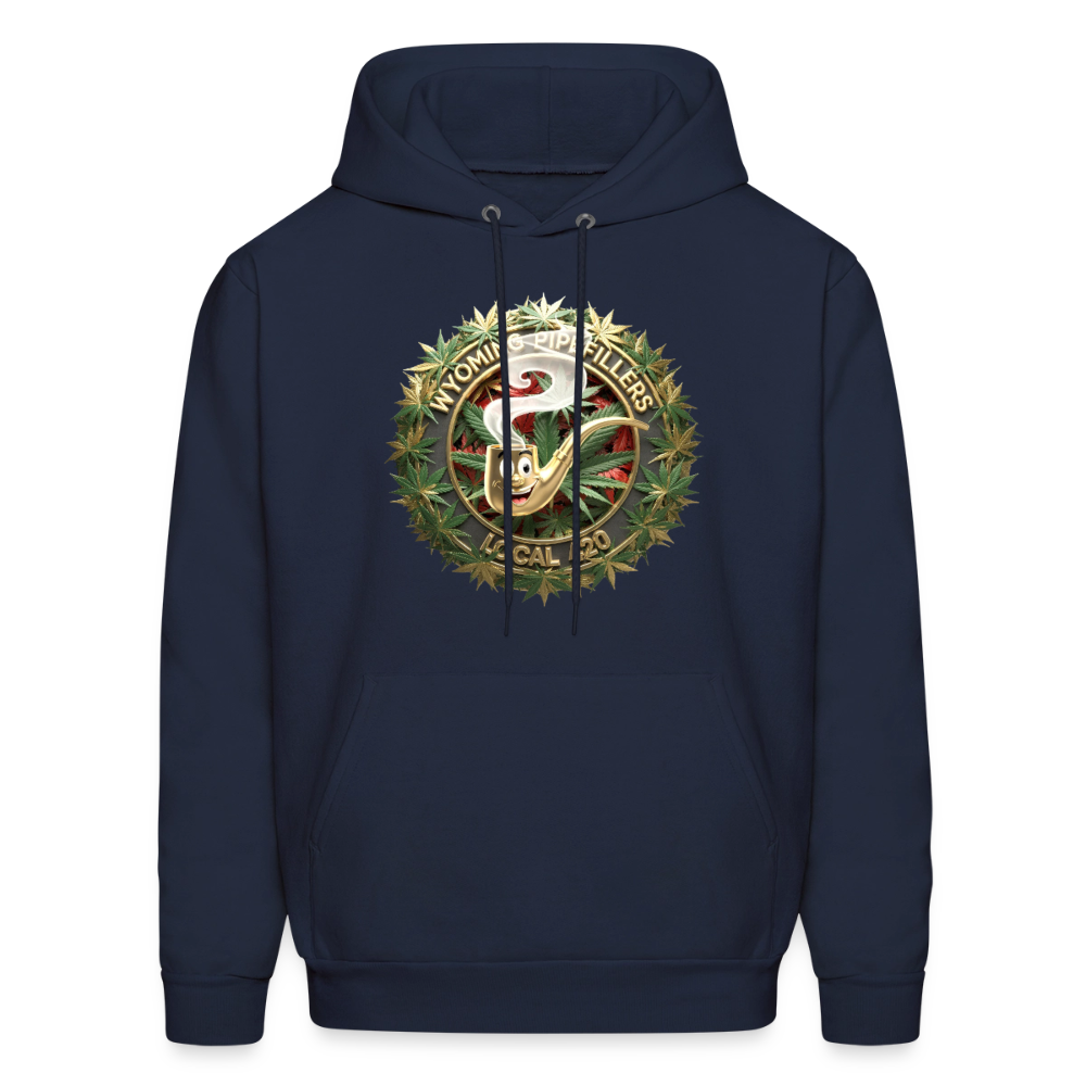 WYOMING PIPEFILLERS LOCAL 420 Men's Hoodie - navy