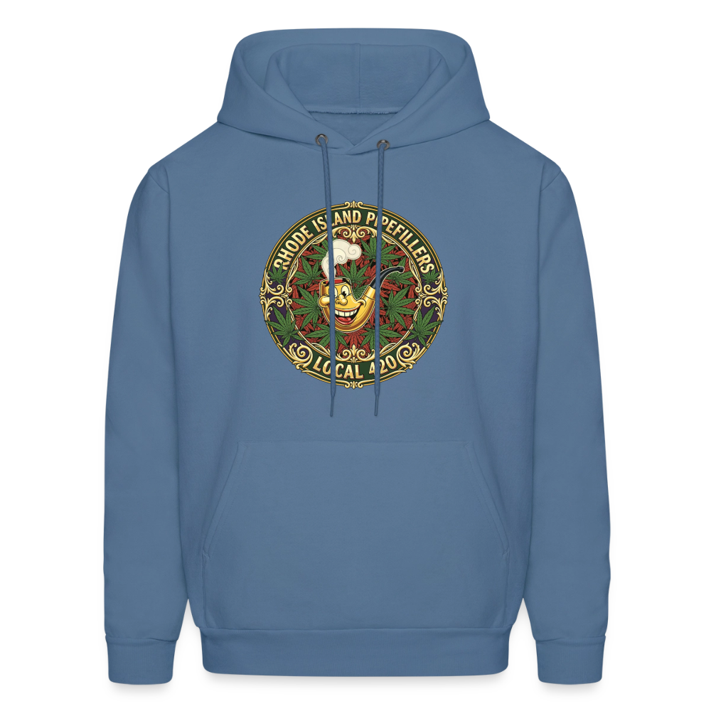 TEXAS PIPEFILLERS LOCAL 420 Men's Hoodie - denim blue