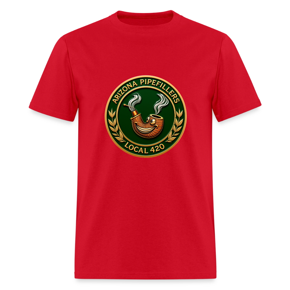 ARIZONIA PIPEFILLERS LOCAL 420 Men's T-Shirt - red