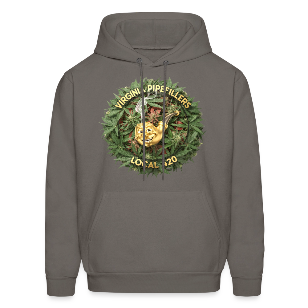 VIRGINIA PIPEFILLERS LOCAL 420 Men's Hoodie - asphalt gray