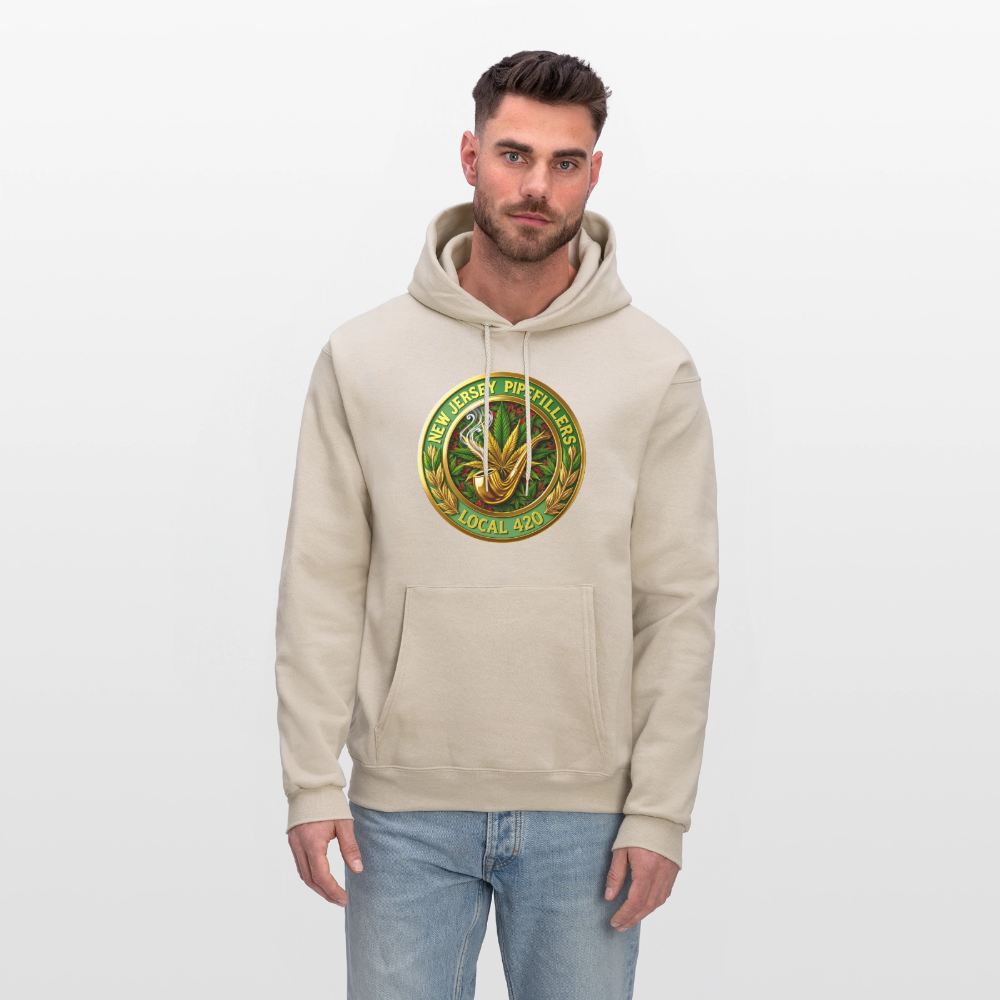 NEW JERSEY PIPEFILLERS LOCAL 420 Men's Hoodie - Sand
