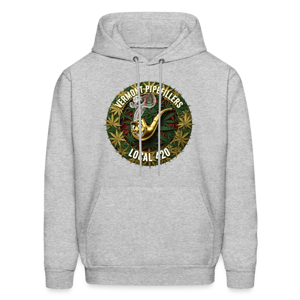 VERMONT PIPEFILLERS LOCAL 420  F/B DESIGN Men's  Hoodie - heather gray