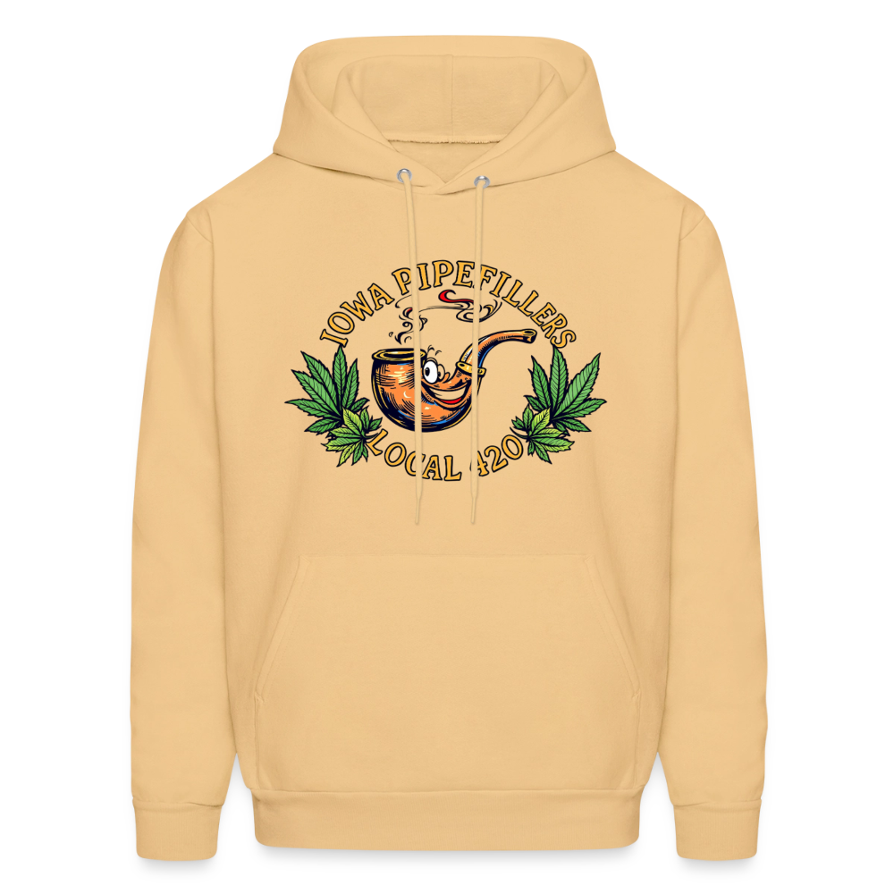 IOWA PIPEFILLERS LOCAL 420 F/B DESIGN Men's Hoodie - light gold 