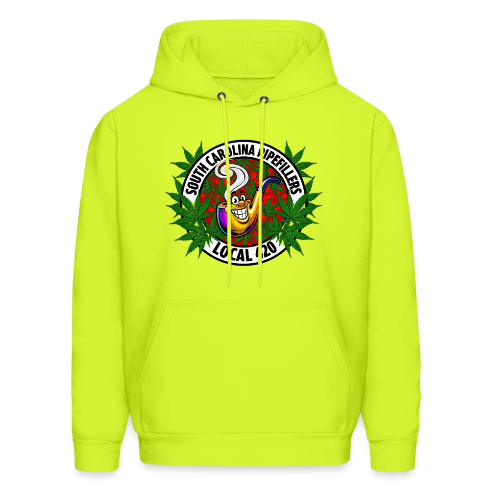 SOUTH CAROLINA PIPEFILLERS LOCAL 420 Men's Hoodie - safety green