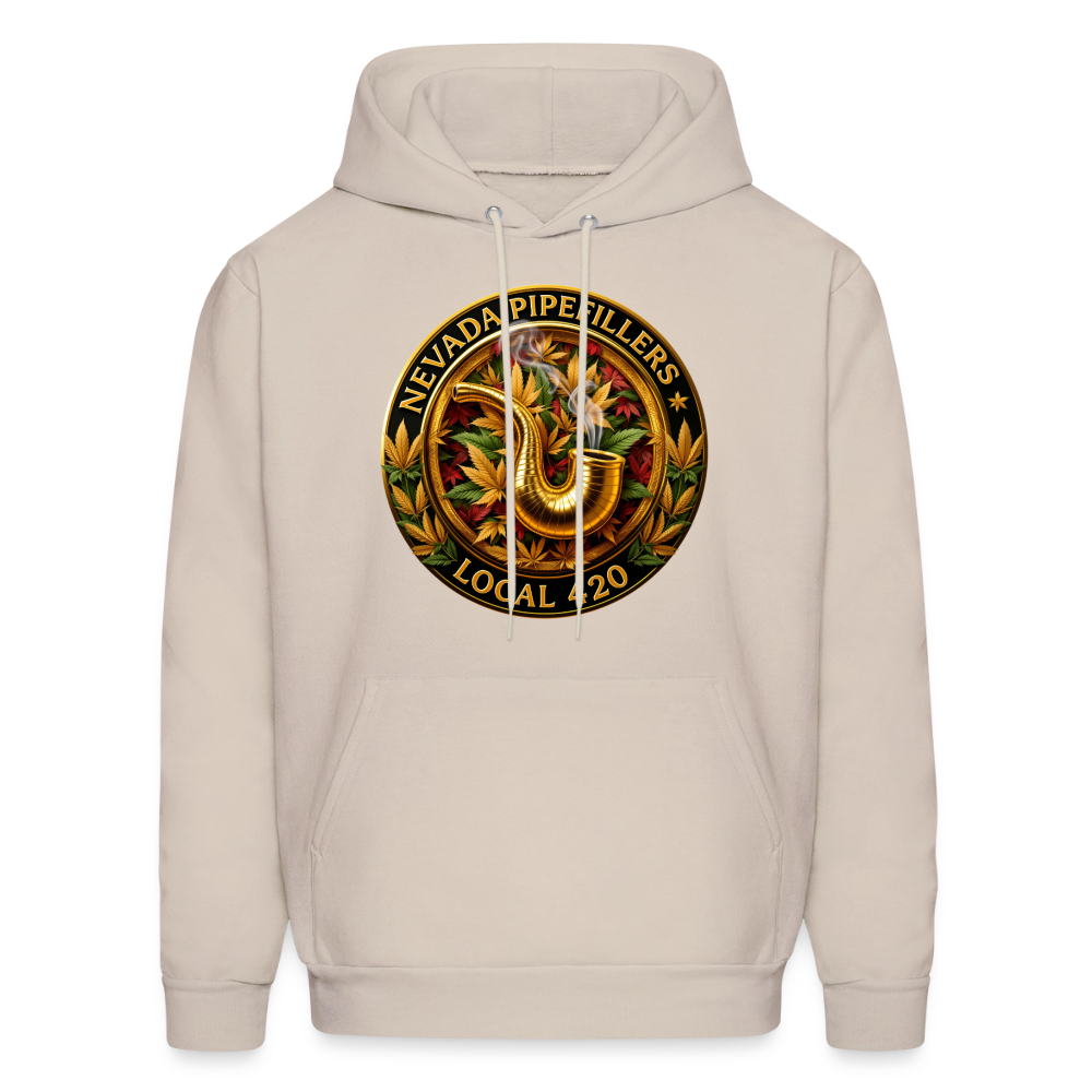 NEVADA PIPEFILLERS LOCAL 420  Men's Hoodie - Sand