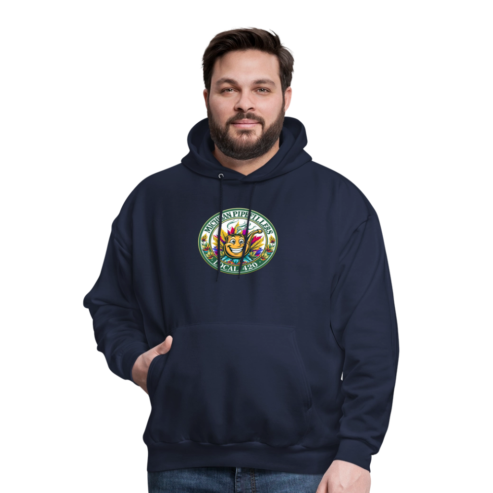MICHIGAN PIPEFILLERS LOCAL 420 Men's Hoodie - navy