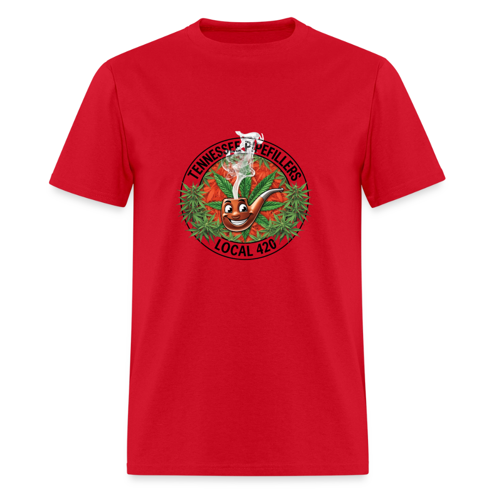 TENNESSEE PIPEFILLERS LOCAL 420 Men's T-Shirt - red
