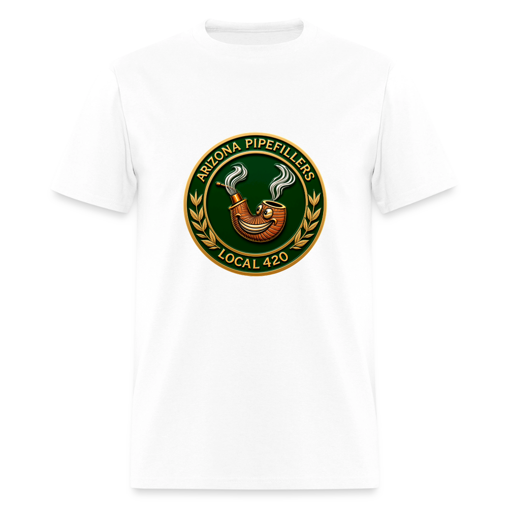 ARIZONIA PIPEFILLERS LOCAL 420 Men's T-Shirt - white