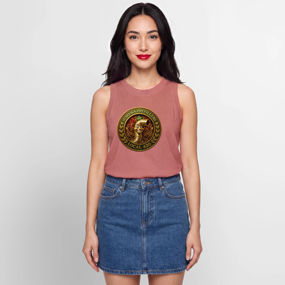 NEBRASKA PIPEFILLERS LOCAL 420 Women's Relaxed Tank Top - mauve