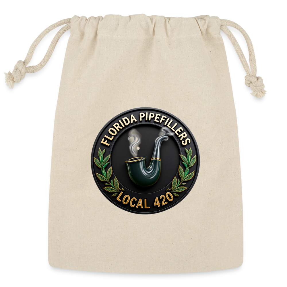 FLORIDA PIPEFILLERS LOCAL 420 Reusable Gift Bag - Natural