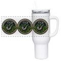 OREGON PIPEFILLERS LOCAL 420 40oz 3 EMBLEM Stainless Steel Travel Tumbler - white
