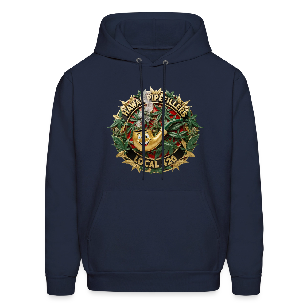 HAWAII PIPEFILLERS LOCAL 420 F/B DESIGN Men's Hoodie - navy